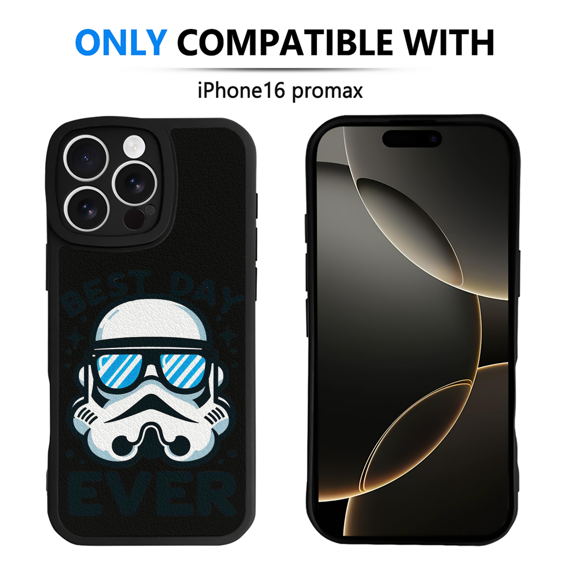 （画像用） スター・ウォーズ Star Wars 【iPhone 16シリーズ対応】シリコンスマホケース（レザー調） 材質：シリコン